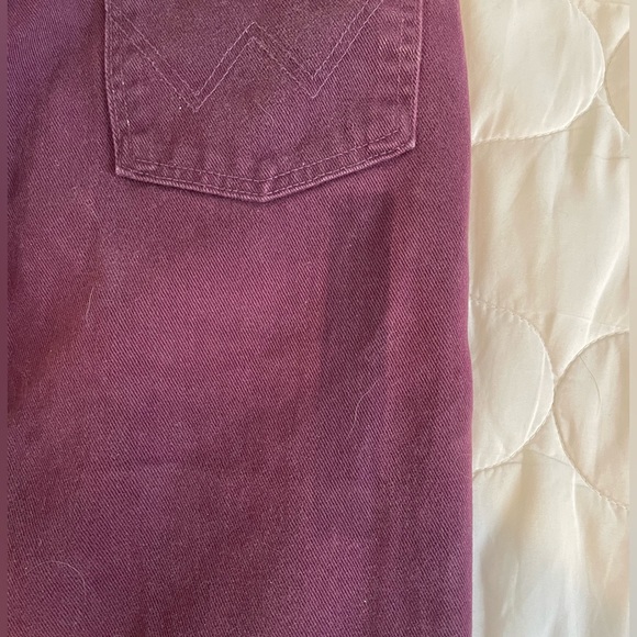 Purple vintage wranglers, size 3x34. Only been work a few times. - Picture 3 of 4